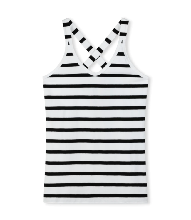 10DAYS Top The wrapper stripe black white NOOS kklup