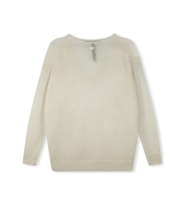 10DAYS Trui THE V-NECK KNIT SWEATER ecru 10DAYS365