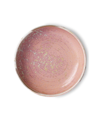 HKLIVING Bord Chef ceramics deep plate M rustic pink