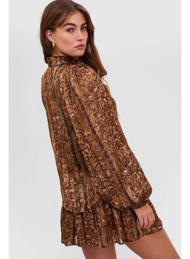 Blouse willing to dive in brown