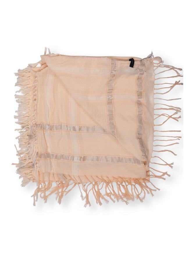 Sjaal scarf check baby pink