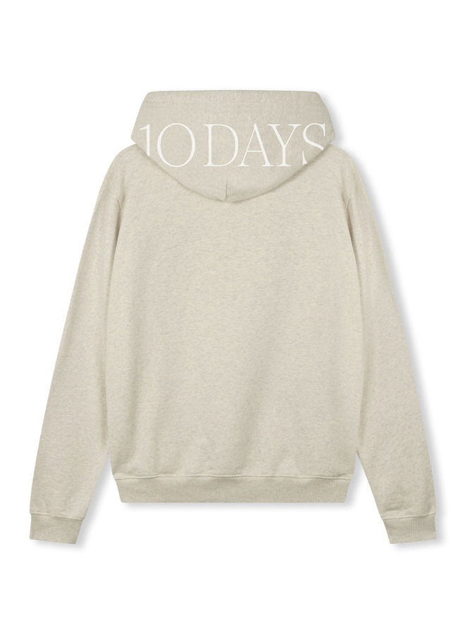 Trui The Hoodie soft white melee 10DAYS365