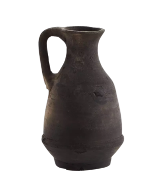 Madam Stoltz Vaas Terracotta vase zwart