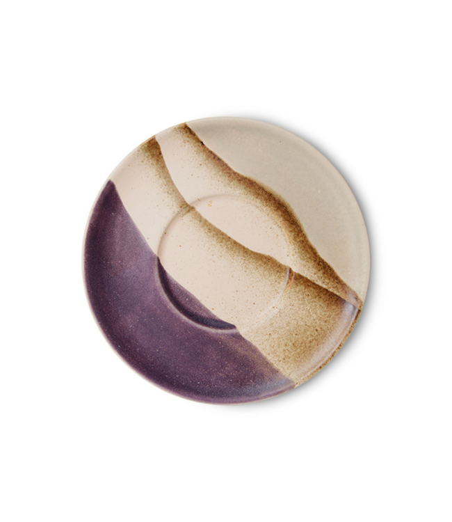 HKLIVING Schotel 70s ceramics saucers big sur (set of 4)