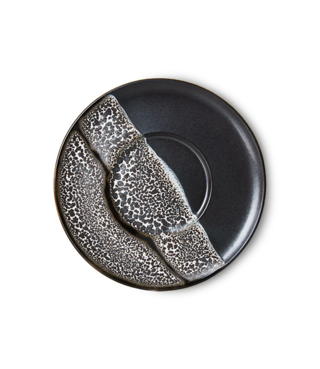 HKLIVING Schotel 70s ceramics saucers big sur (set of 4)