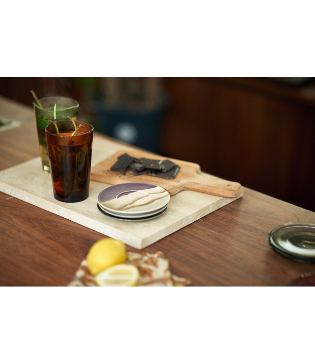 HKLIVING Schotel 70s ceramics saucers big sur (set of 4)