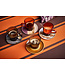 HKLIVING Schotel 70s ceramics saucers big sur (set of 4)