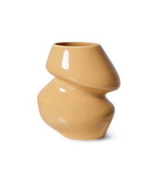 HKliving Vaas ceramic vase organic cappuccino s