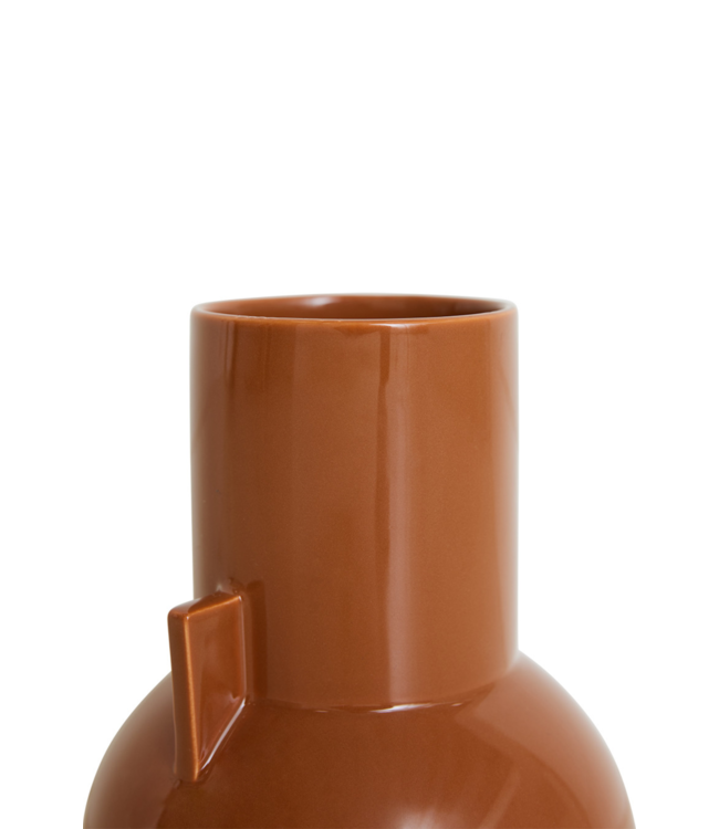 HKLIVING Vaas ceramic vase caramel S