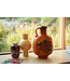 HKliving Vaas brown chrome glass vase