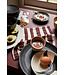 HKliving Servet cotton napkins striped burgundy (set of 2)