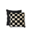 HKliving Kussen woolen cushion black and white statement (50x50)