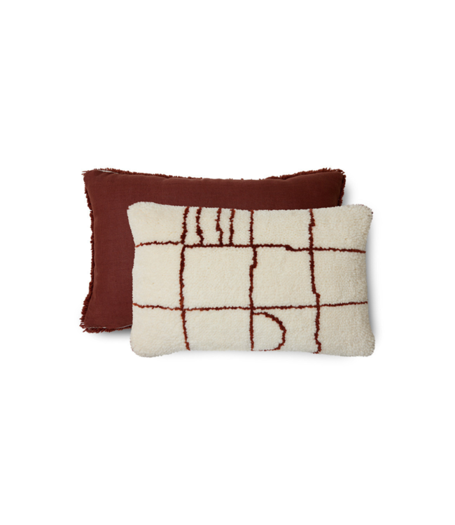 HKliving Kussen woolen cushion easy (60x40)