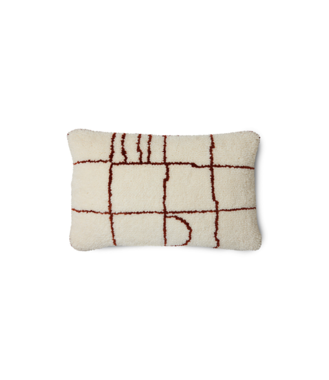 HKLIVING Kussen woolen cushion easy (60x40)