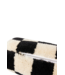 HKliving Kussen woolen bolster cushion black and white statement (Ø13x50)