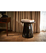 HKliving Bijzettafel earthenware side table M black