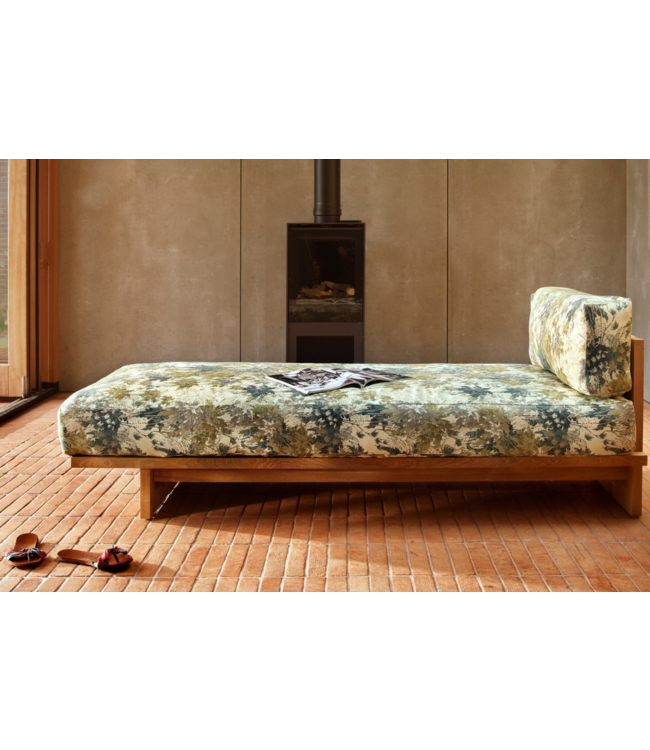 HKLIVING Bank outdoor daybed teak botanical