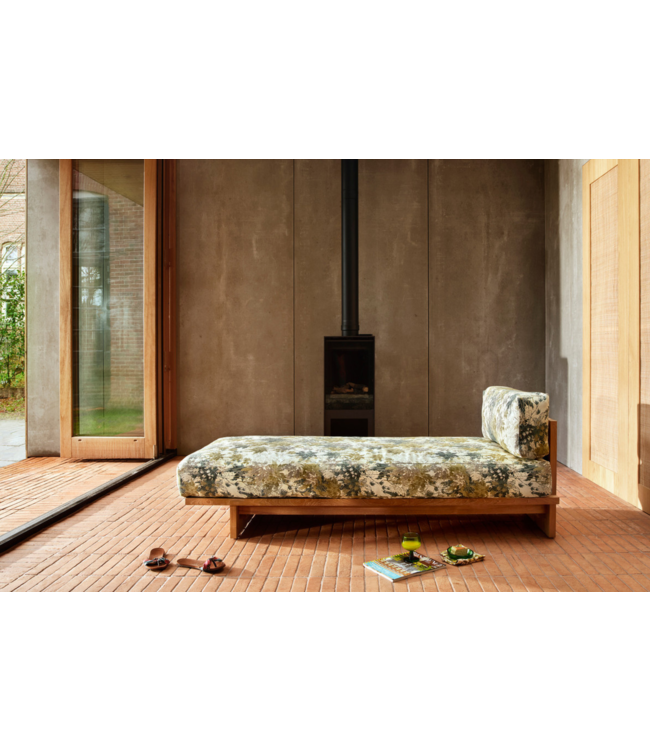 HKLIVING Bank outdoor daybed teak botanical