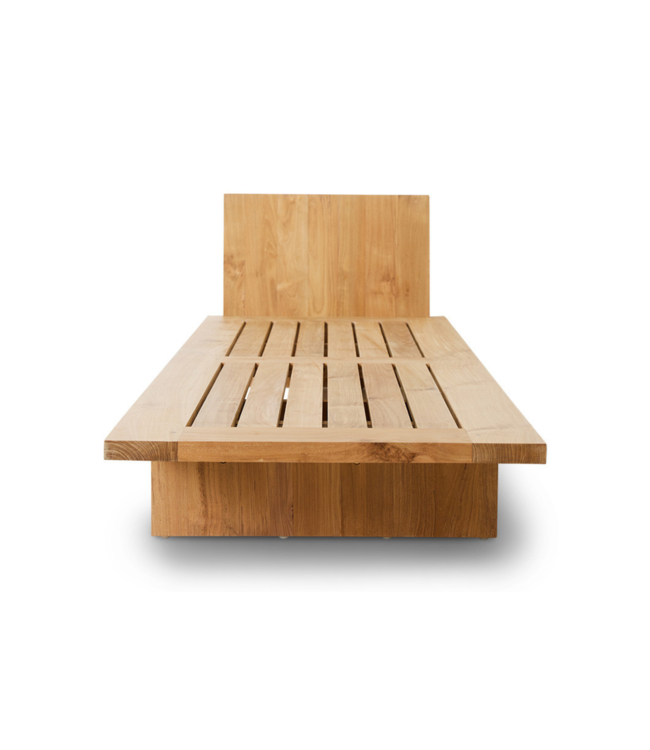 HKLIVING Bank outdoor daybed teak botanical