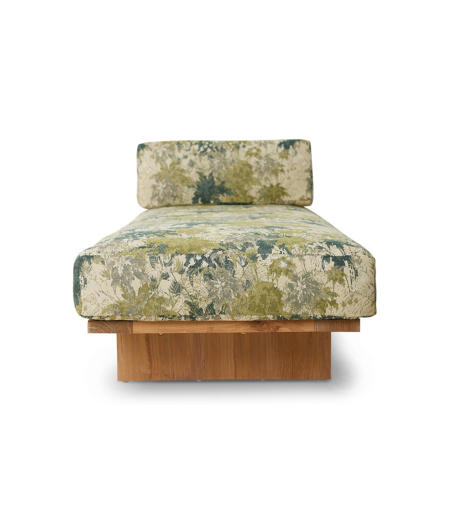 HKLIVING Bank outdoor daybed teak botanical