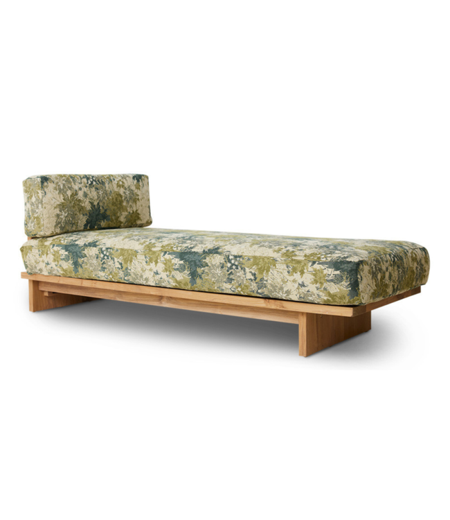 HKLIVING Bank outdoor daybed teak botanical