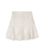 Alix The Label Rok ladies knitted lace skirt soft white