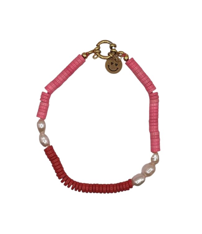 Bonnie studios Armband Robbie pink, red