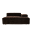 HKliving Bank Brut sofa: element right divan, royal velvet, espresso