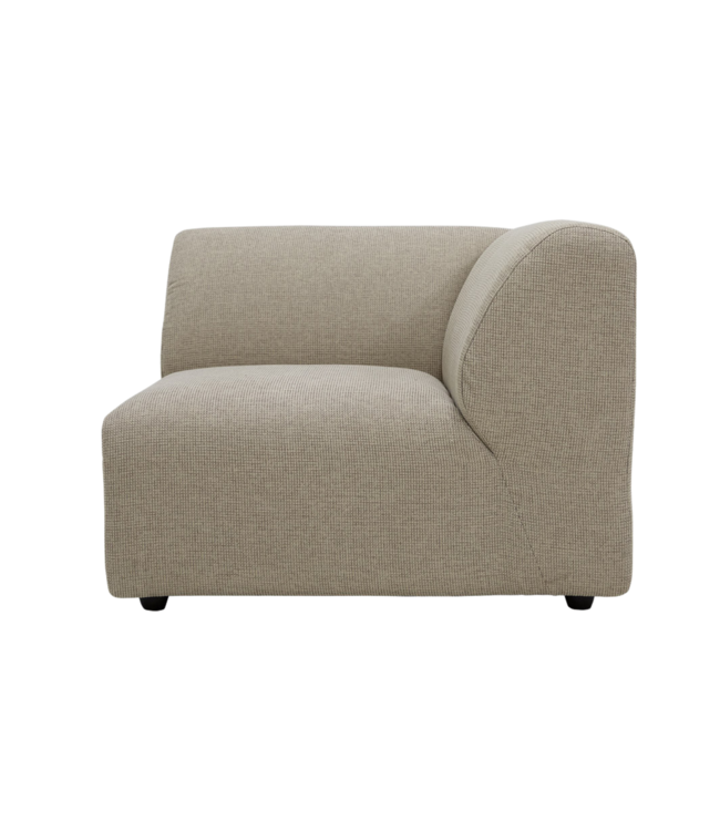 HKliving Bank jax couch: element right end, wafer, cream