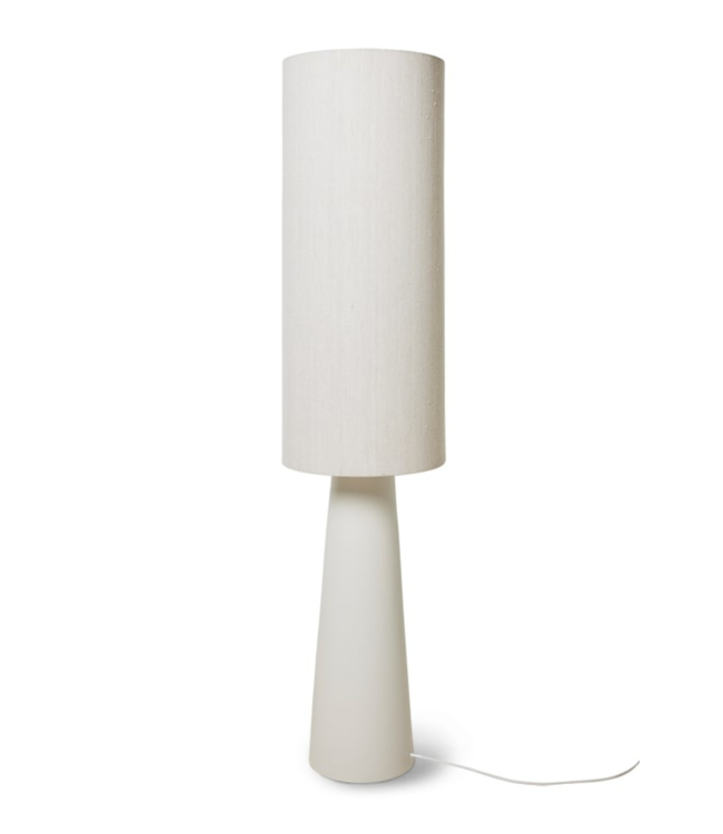 volgens Het formulier Albany Vloerlamp ceramic floor lamp XL cream - kklup