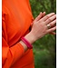 Slingher Haarclip Armband roze