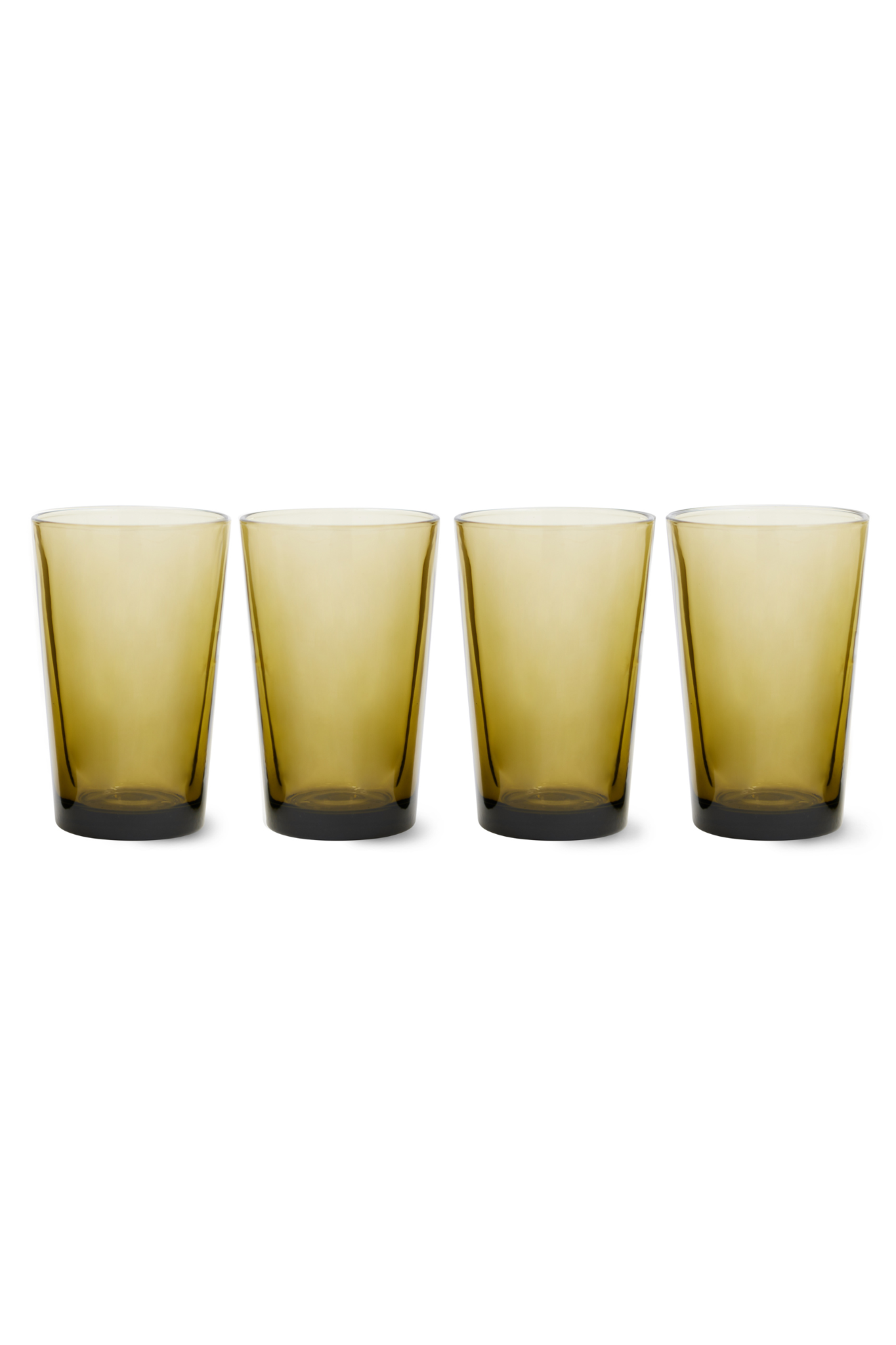 HKliving Theeglas glassware tea glasses brown (set of 4) - kklup