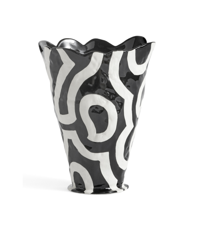 HAY Vaas Jessica Hans shadow vase black and white