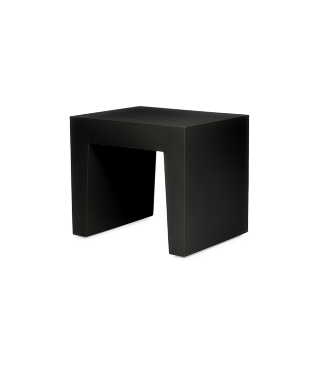 Kruk recycled concrete seat black