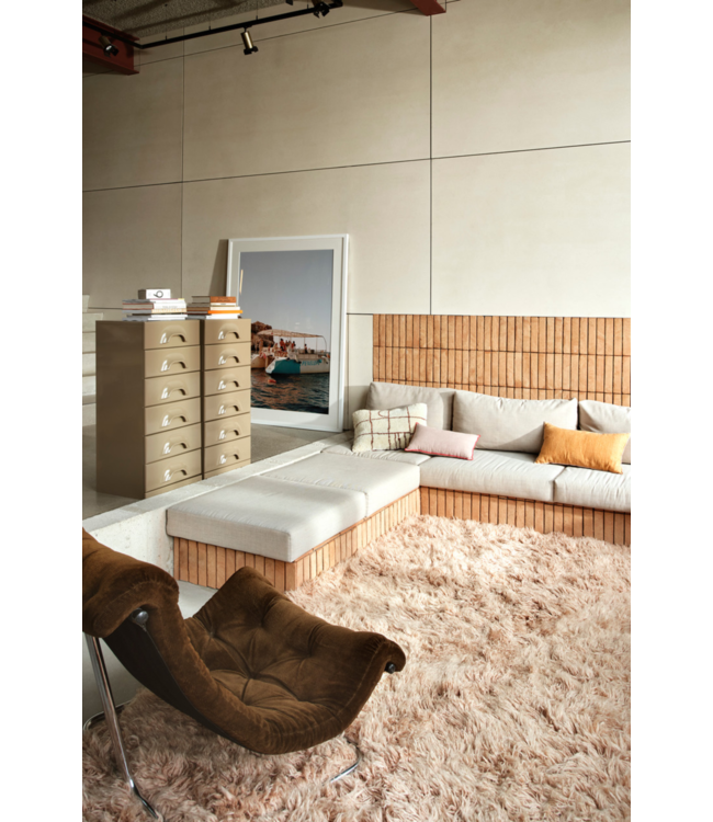 HKLIVING Vloerkleed Fluffy rug soft pink (200x300)