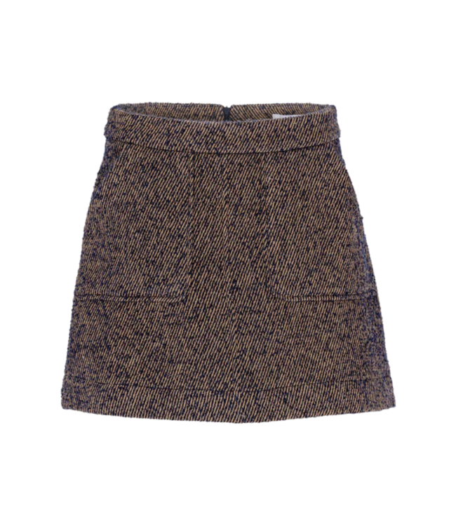 BY-BAR Rok lottie tweed skirt midnight