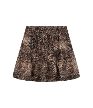 Alix The Label Rok ladies woven animal feather skirt animal