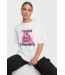 Alix The Label T-Shirt ladies knitted A T-shirt soft white