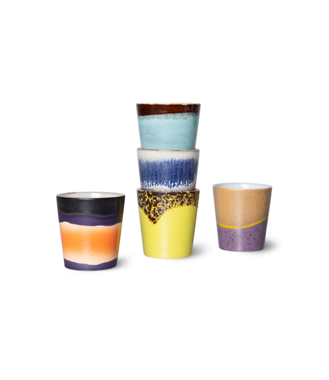 HKLIVING Mok 70s ceramics: coffee cosmos