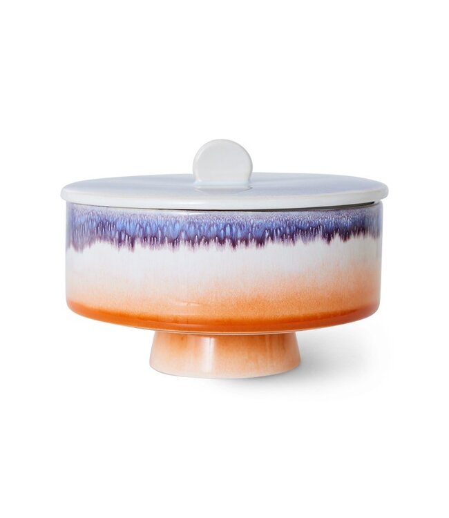 HKliving Voorraadpotje 70s ceramics: bonbon bowl, mauve