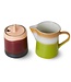 HKLIVING Suiker en melk 70s ceramics: milk jug & sugar pot, foreland