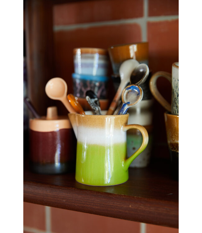 HKLIVING Suiker en melk 70s ceramics: milk jug & sugar pot, foreland