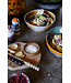 HKLIVING Kom 70s ceramics: pasta bowls, golden hour (set of 2)