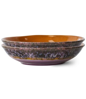 HKliving Kom 70s ceramics: curry bowls, daybreak (set of 2)