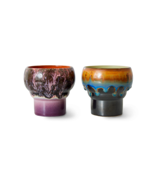 HKliving Mok 70s ceramics: lungo mugs, merge (set of 2)