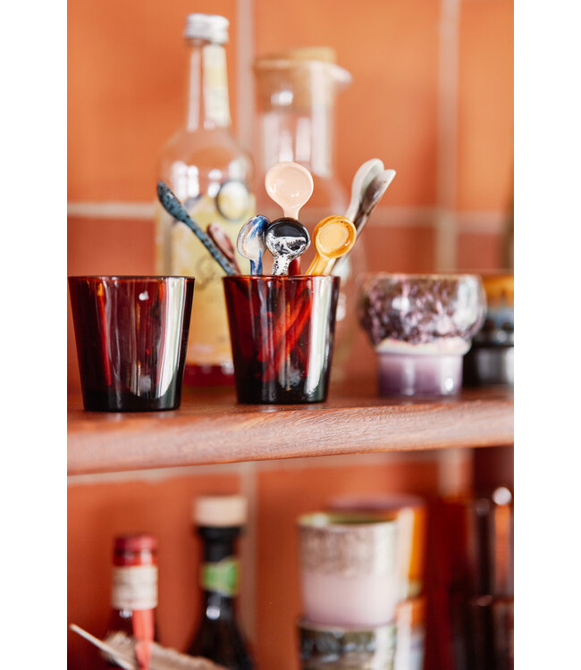 HKLIVING Lepel 70s ceramics: spoons L, breeze (set of 4)