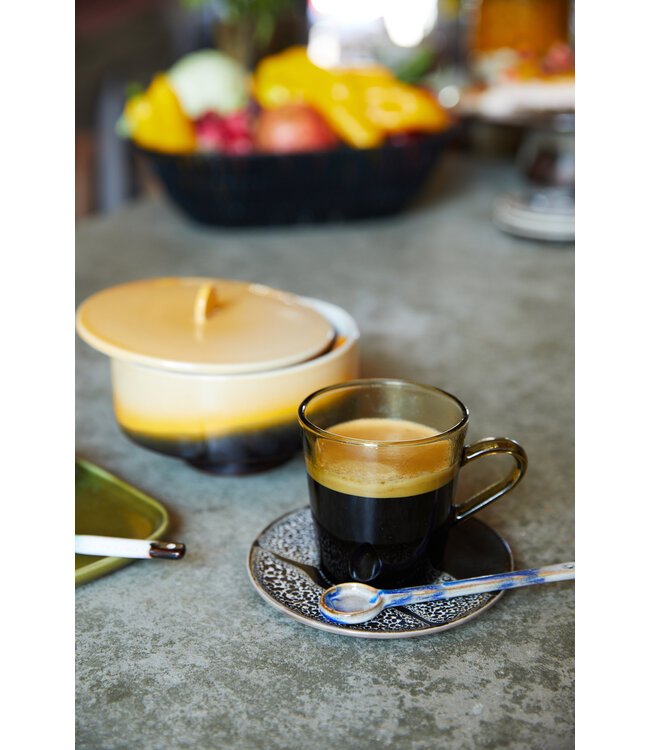 HKLIVING Lepel 70s ceramics: spoons M, force (set of 4)