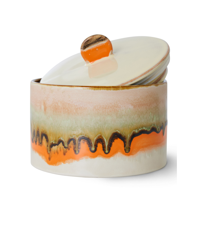 HKLIVING Koektrommel 70s ceramics: cookie jar, burst