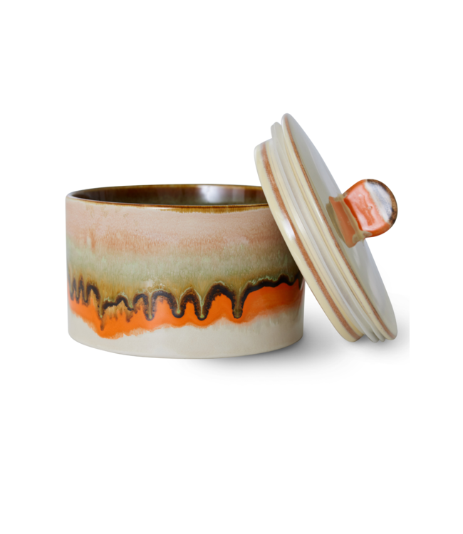 HKLIVING Koektrommel 70s ceramics: cookie jar, burst