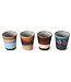 HKliving Mok 70s ceramics: ristretto mugs, solar (set of 4)